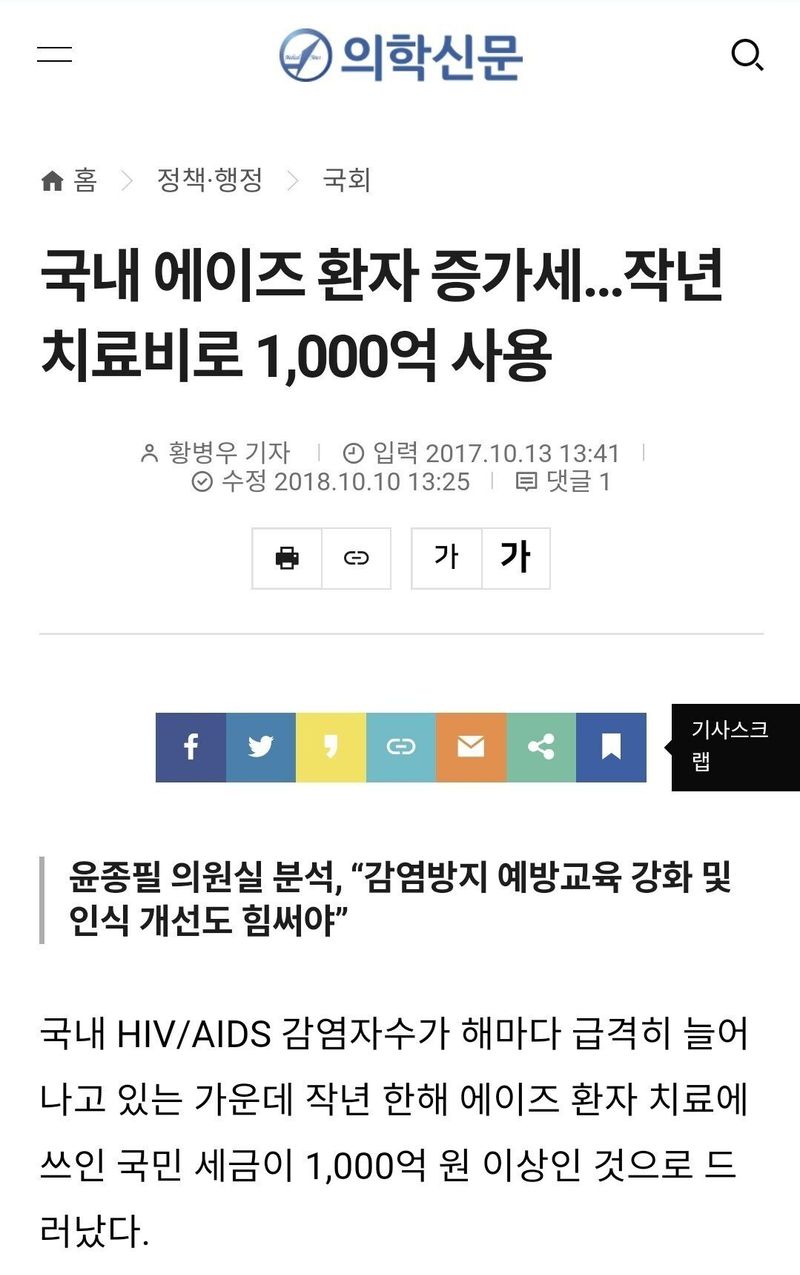 에이즈 환자들이 자신의 감염사실을 알게 된 경로 .jpg