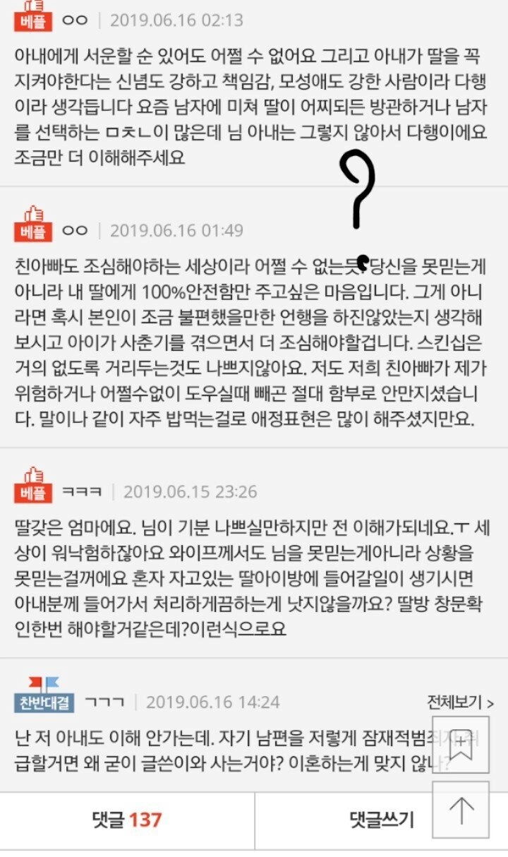 3a99bbeda56511e09ccbea0059a01702_11212788622.jpeg 딸 잘때 딸 방문을 매번 잠그는 아내