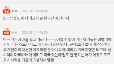 제발 비행기에 아기 데리고 타지 말아 주세요
